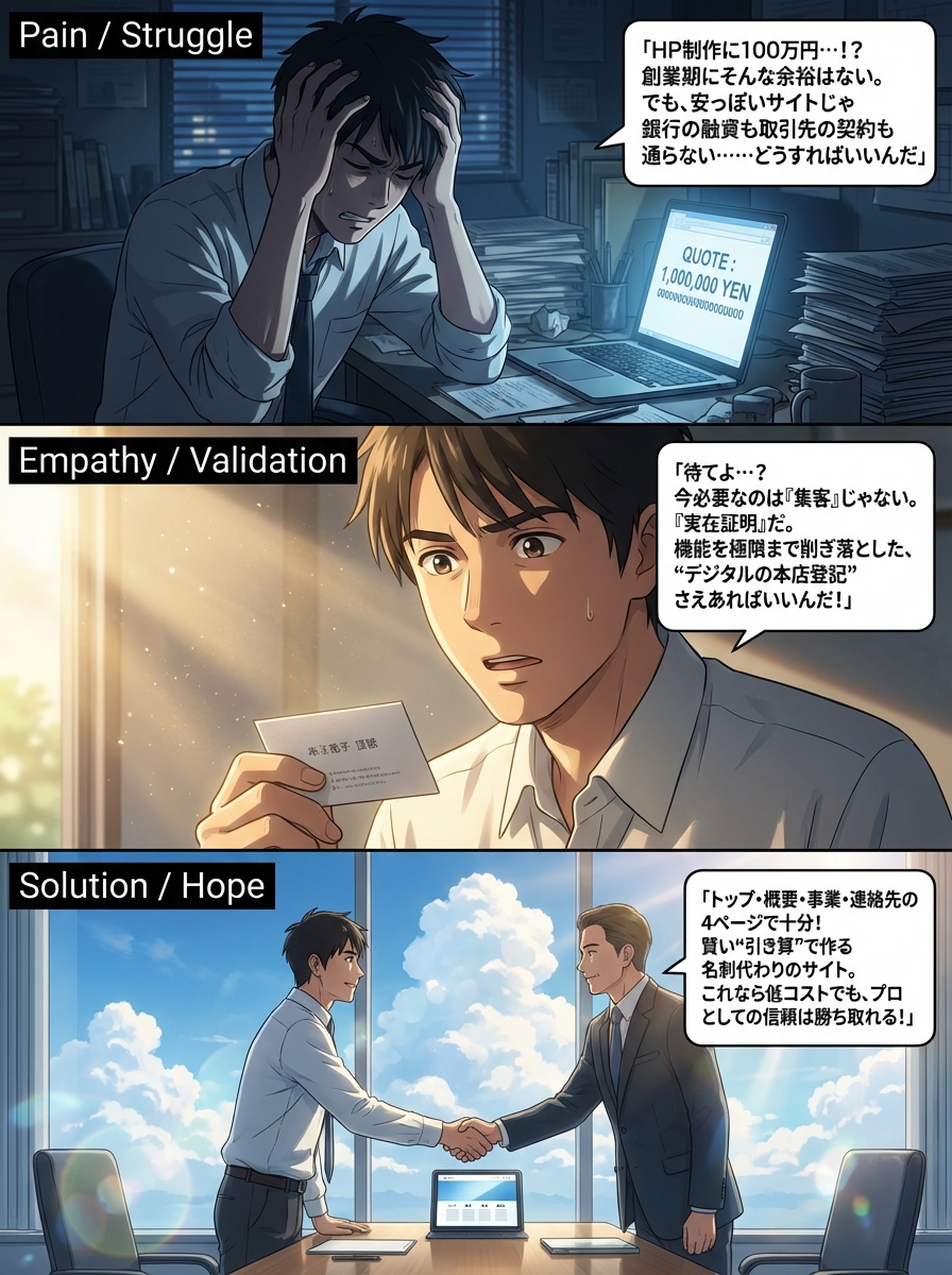 コーポレートサイトの必要最低限の費用相場｜安く抑えて信頼を得るための『引き算』のコツ