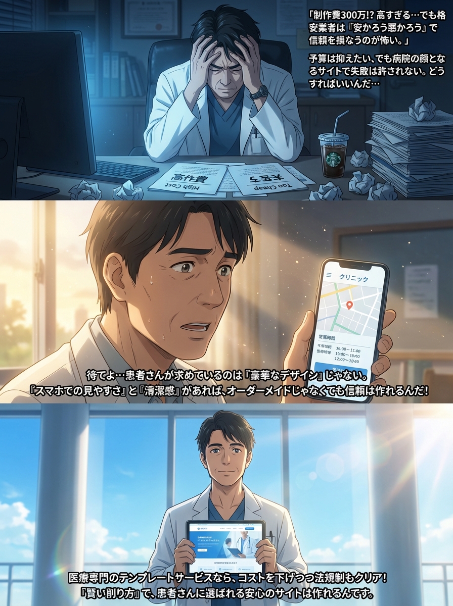 病院ホームページ制作を格安で成功させる選び方｜費用を抑えても集患できる業者の共通点