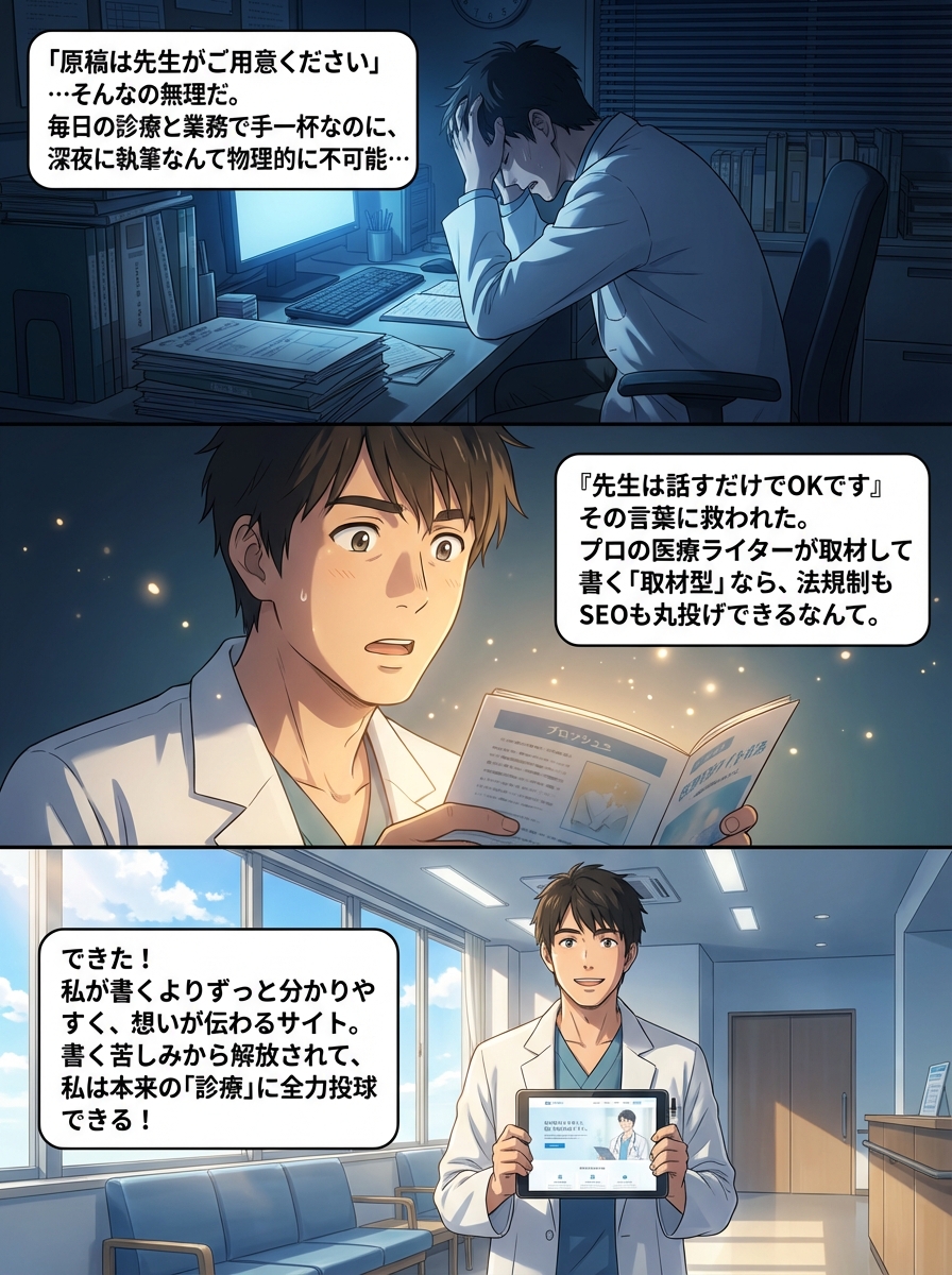 病院ホームページ制作を「原稿なし」で丸投げする完全ガイド｜失敗しない選び方と注意点