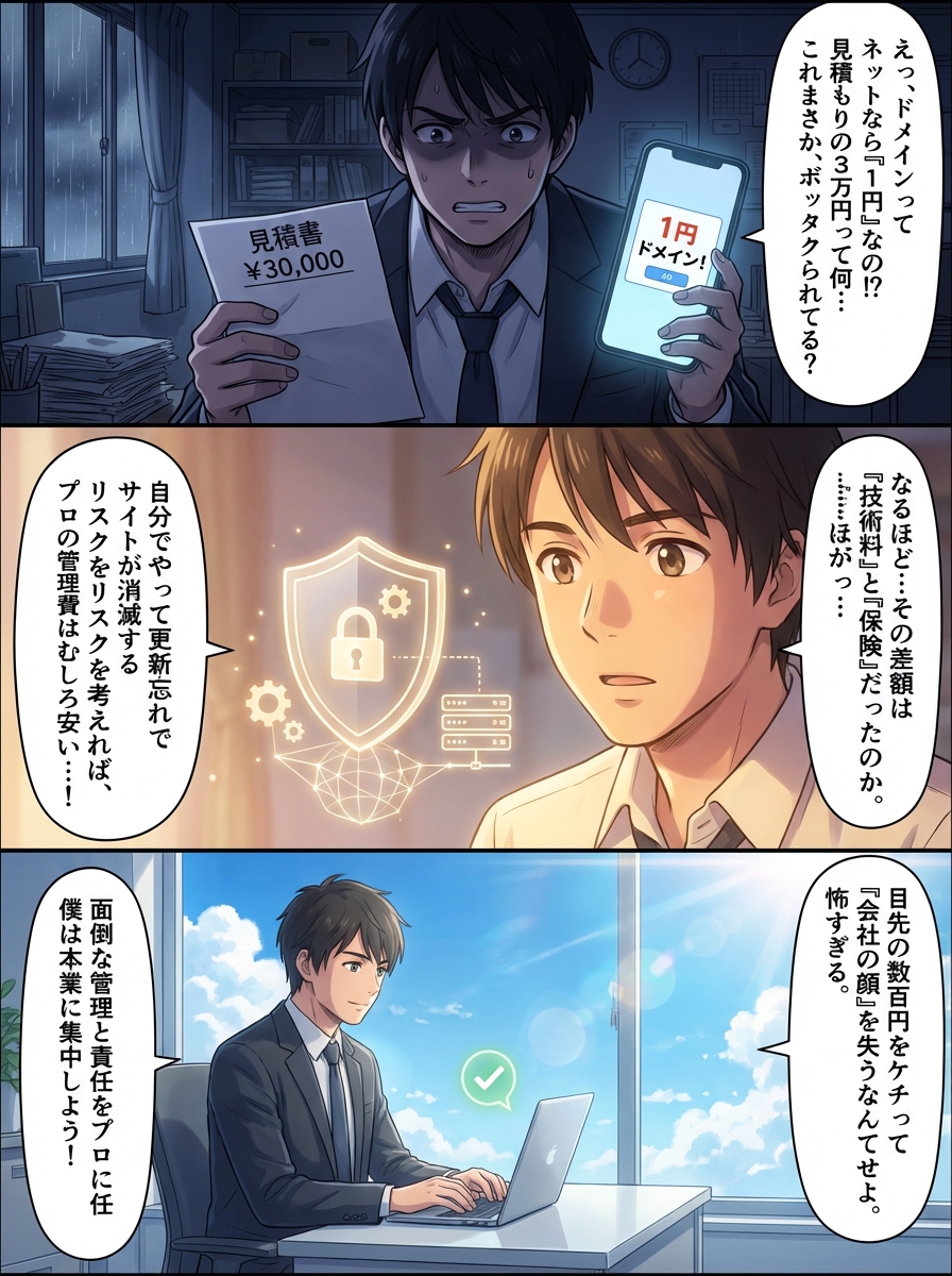 ドメイン取得代行の手数料が高い理由は？適正価格の相場と自作で安く抑える落とし穴