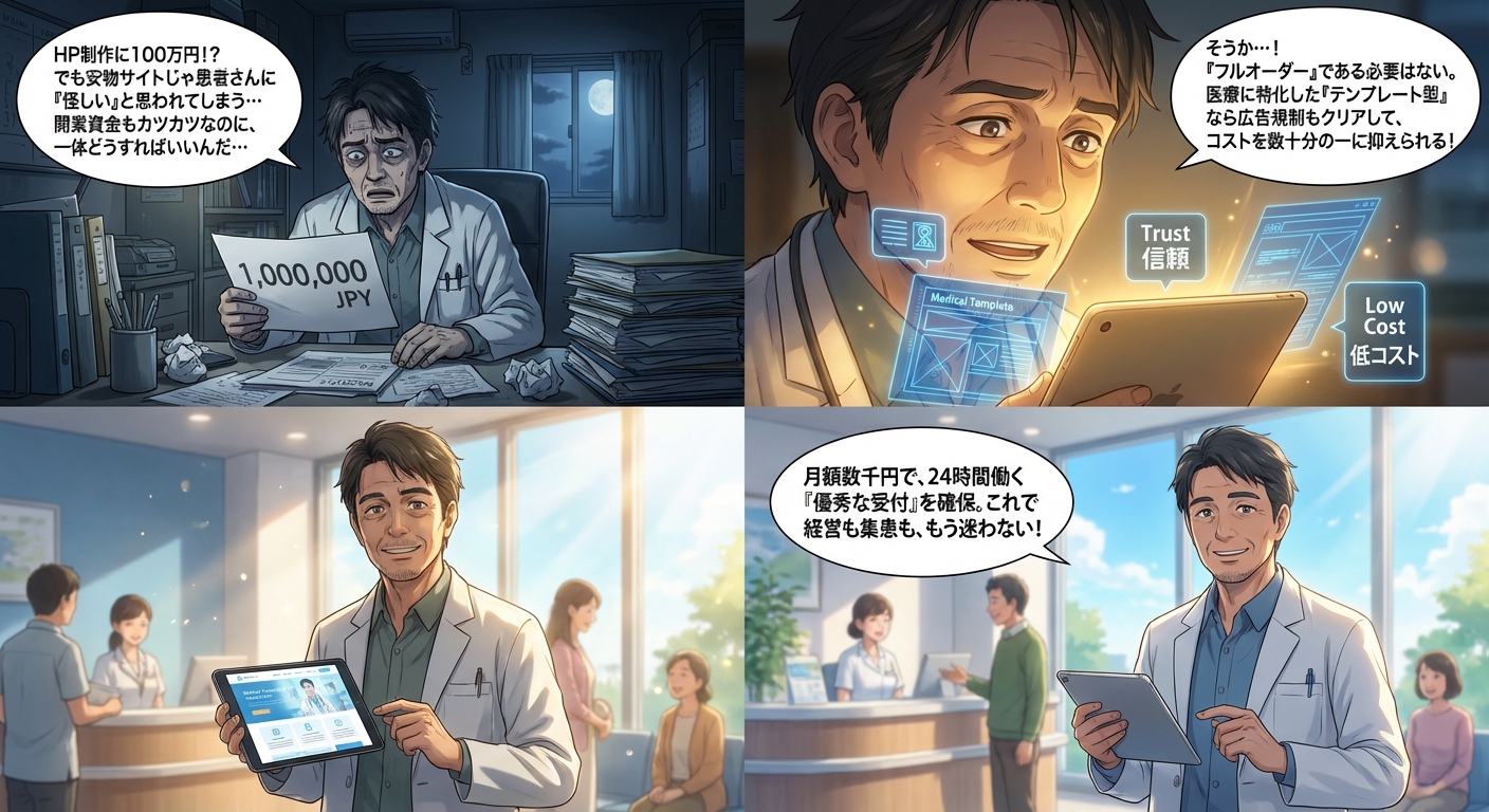 クリニックのホームページ制作を格安で依頼するコツ｜失敗しない選び方とおすすめ制作会社