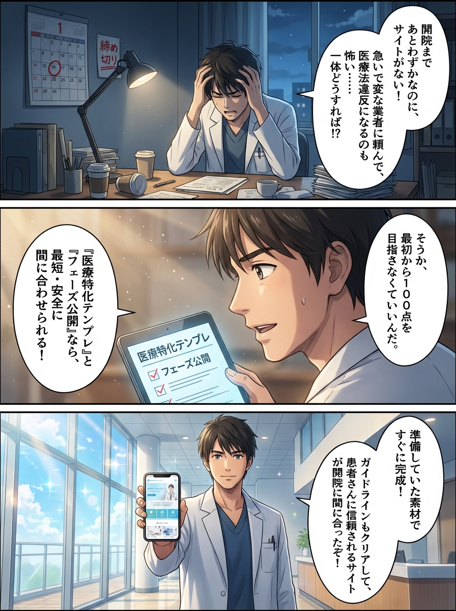 病院・クリニックのホームページ制作を急ぎで依頼するコツ｜最短公開への手順と注意点