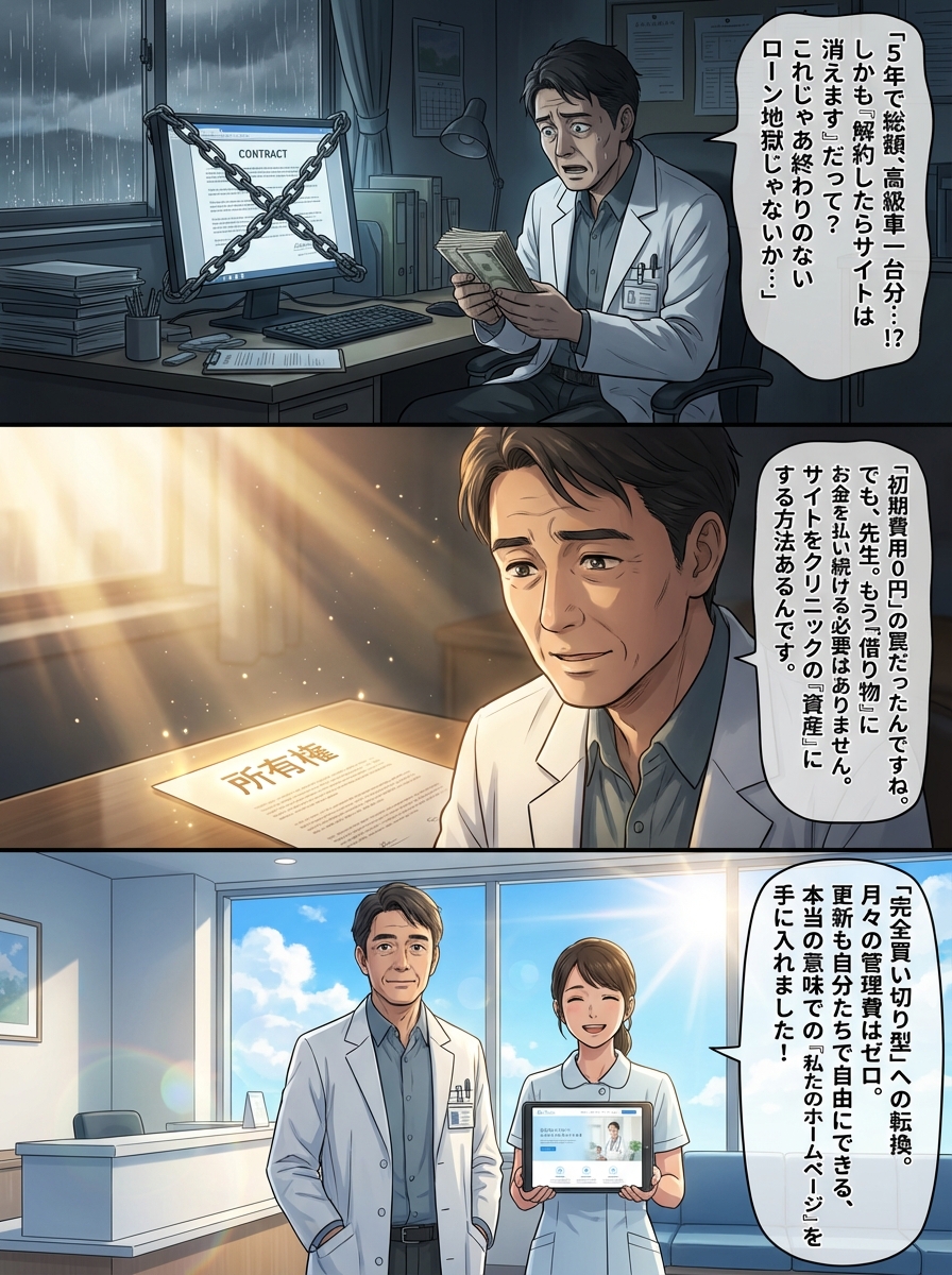 病院ホームページ制作で「管理費なし」は可能？後悔しないための選択肢と注意点