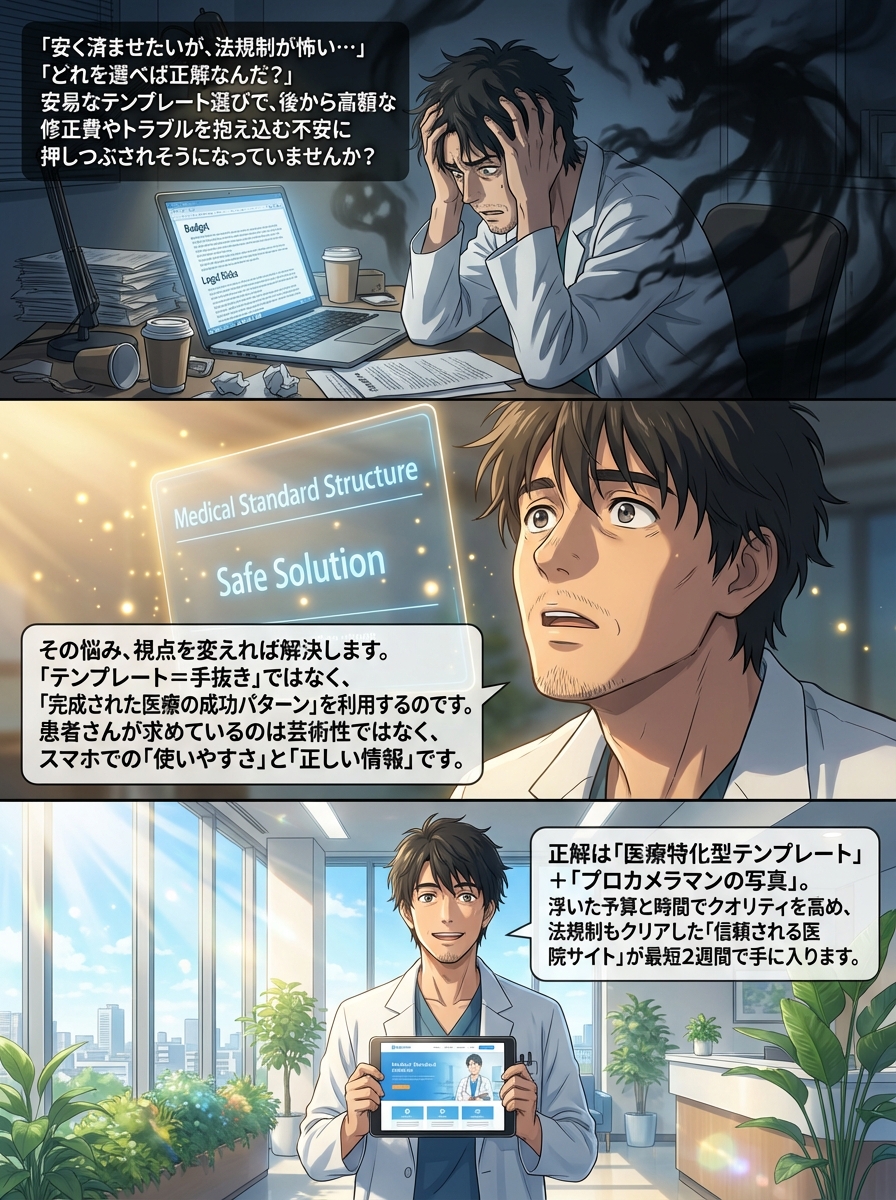 病院・クリニックのホームページ制作テンプレート比較！失敗しない選び方と注意点