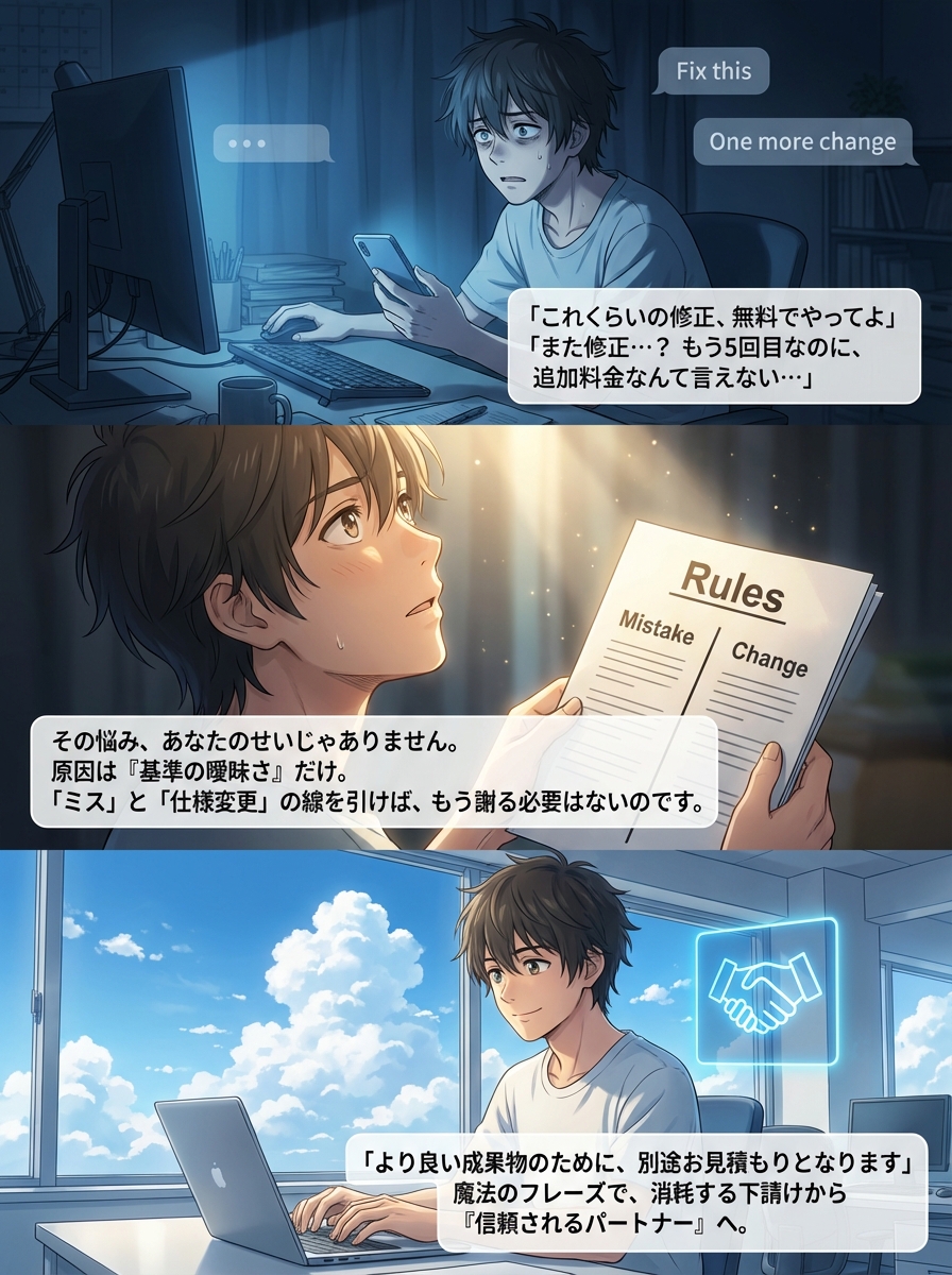 修正依頼の追加料金トラブルを回避する！適正な相場と円満な交渉の進め方