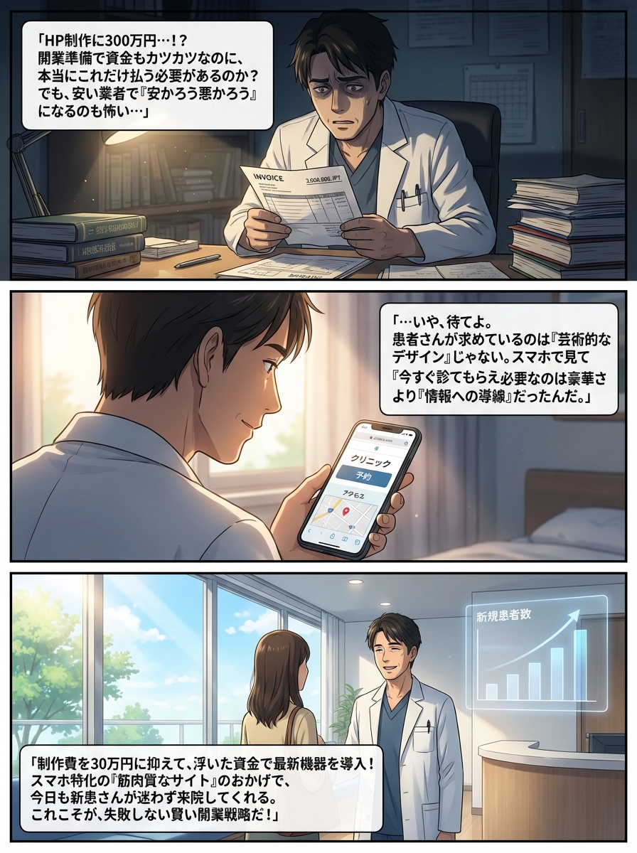 皮膚科クリニックのホームページ制作を格安で実現する全手法｜失敗しない会社選びの基準