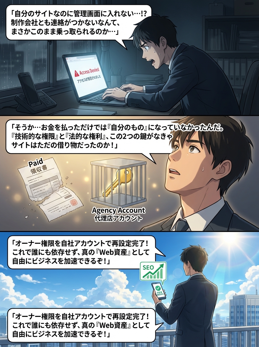 サイトの所有権を自分にする手順解説｜Google設定と権利トラブルを防ぐポイント