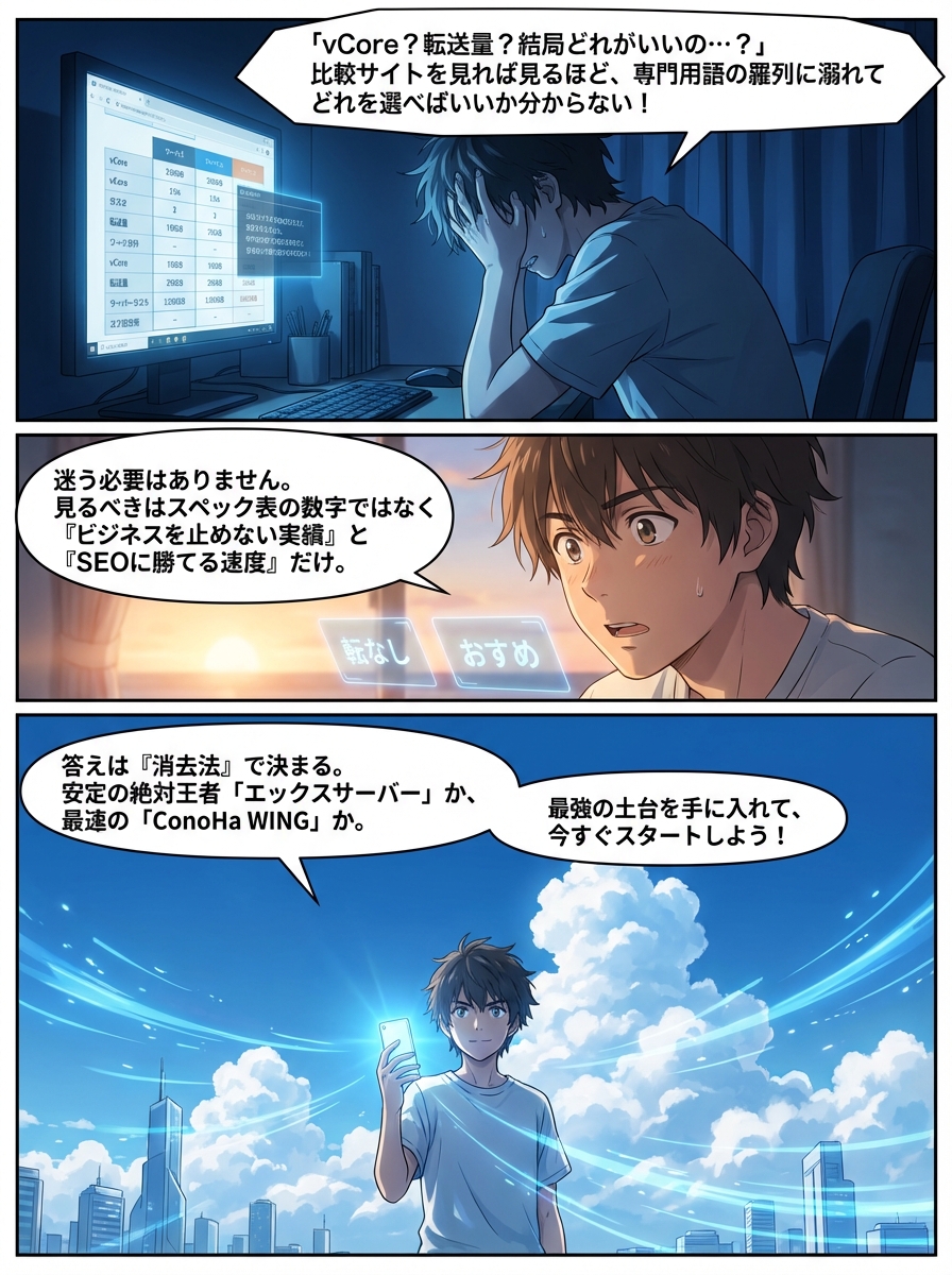 レンタルサーバー契約はどこがいい？初心者でも迷わない選び方と厳選3社を徹底比較