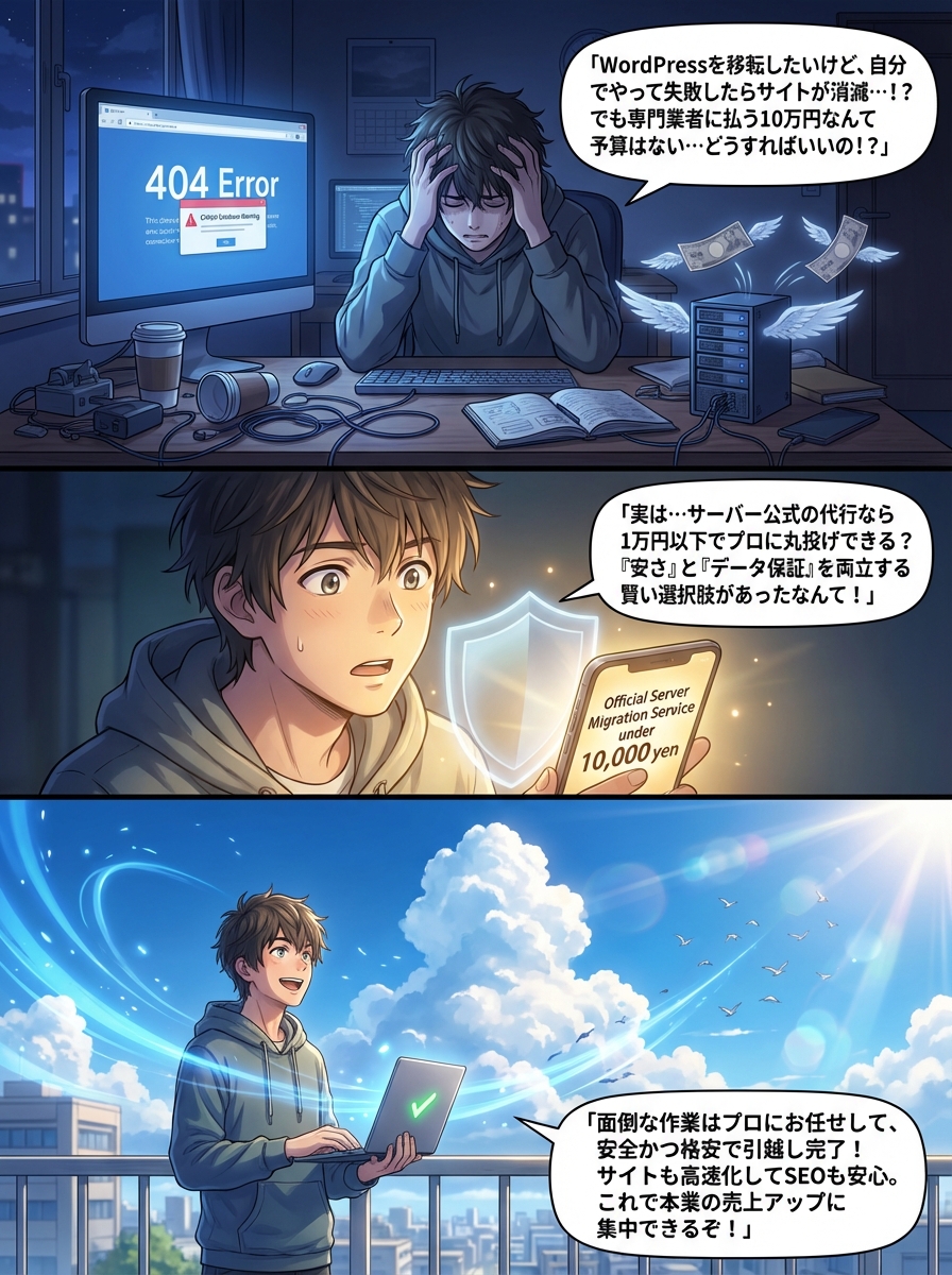 WordPress移行代行を格安で依頼するコツ|失敗しない業者の選び方と費用相場