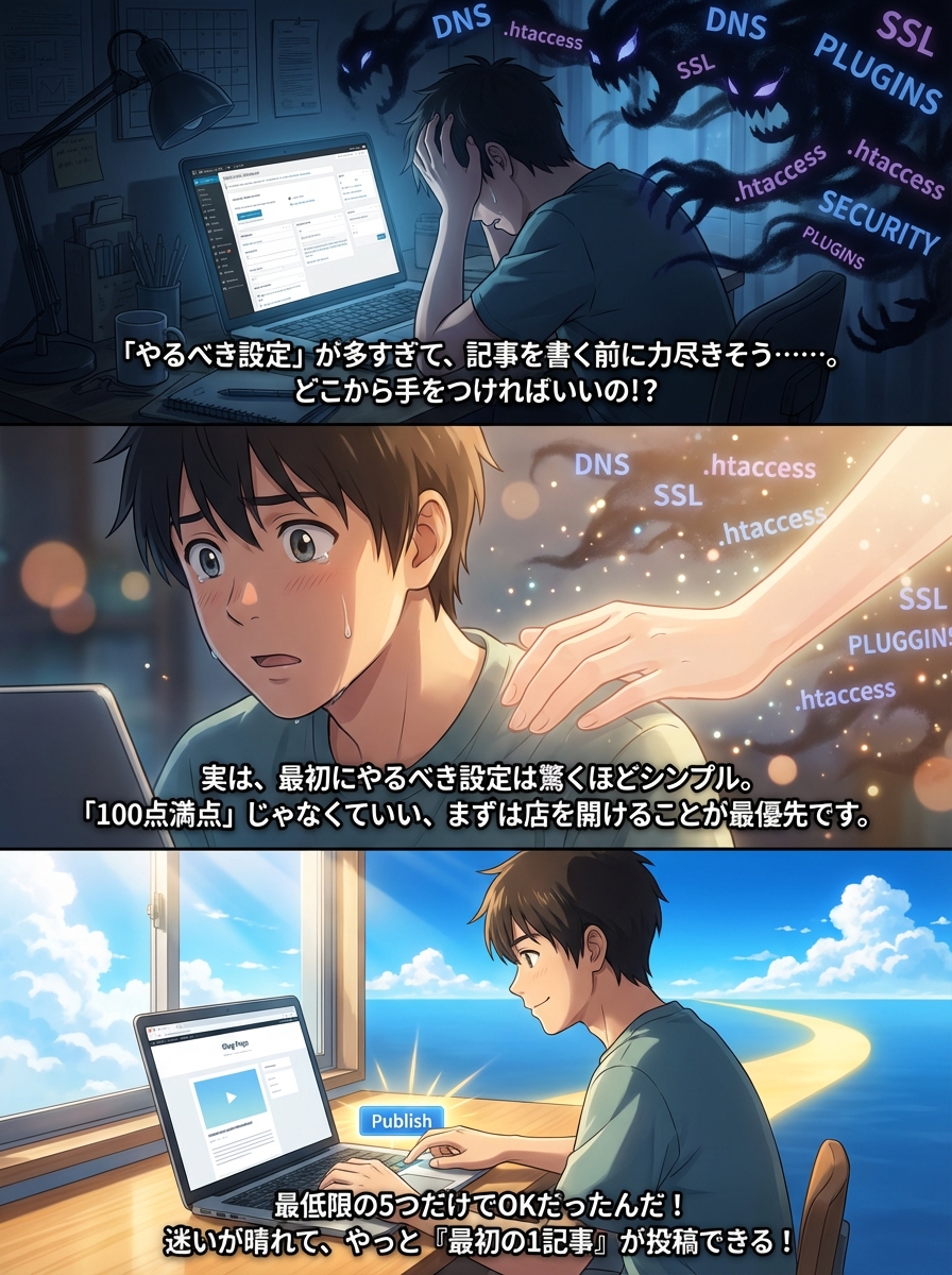 WordPressの設定が難しいと感じる理由と挫折しないための最短ルート