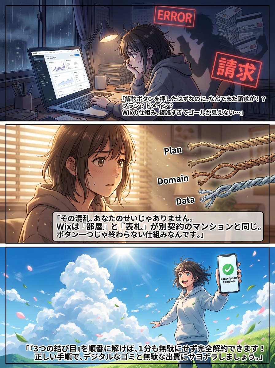 Wixの解約が「面倒」と言われる理由と解決策|失敗しない全手順まとめ