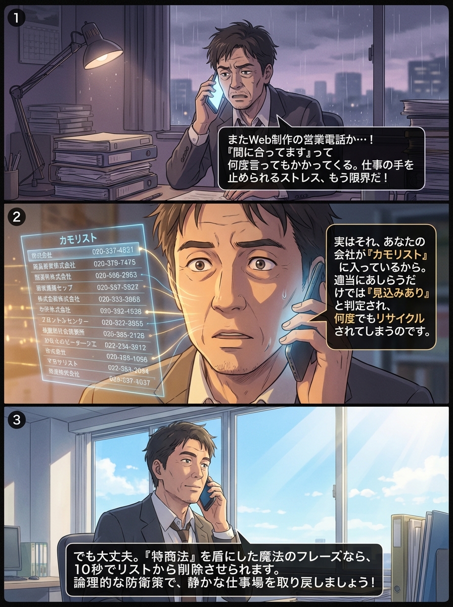 しつこいWeb制作会社の営業電話をピタリと止める！最強の断り方と根本対策