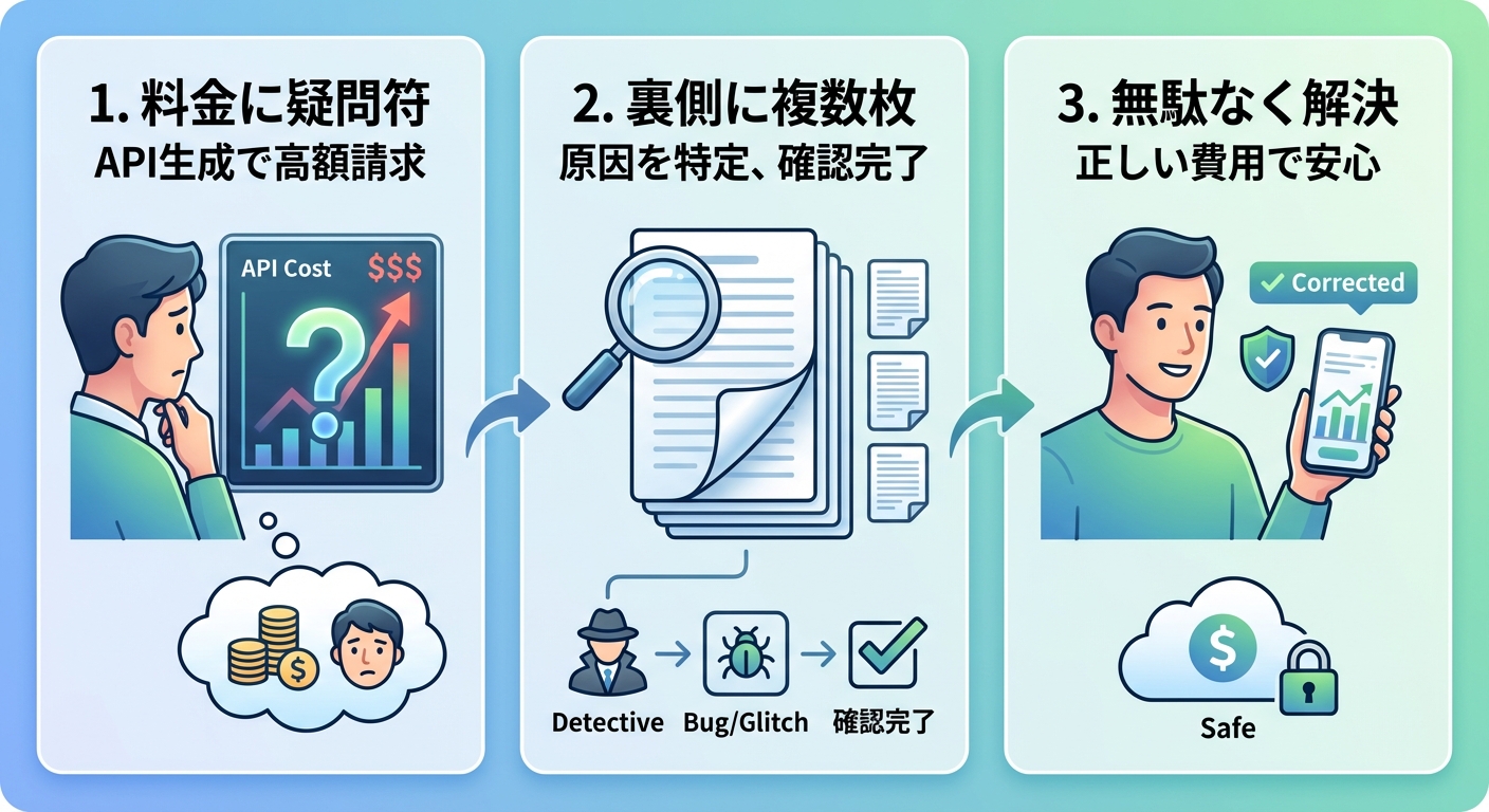 nano banana proをapi経由で生成していたら、1Kなのになぜか4K料金になっていた。裏側で複数枚数の生成があったみたい。確認してよかった。無事解決。