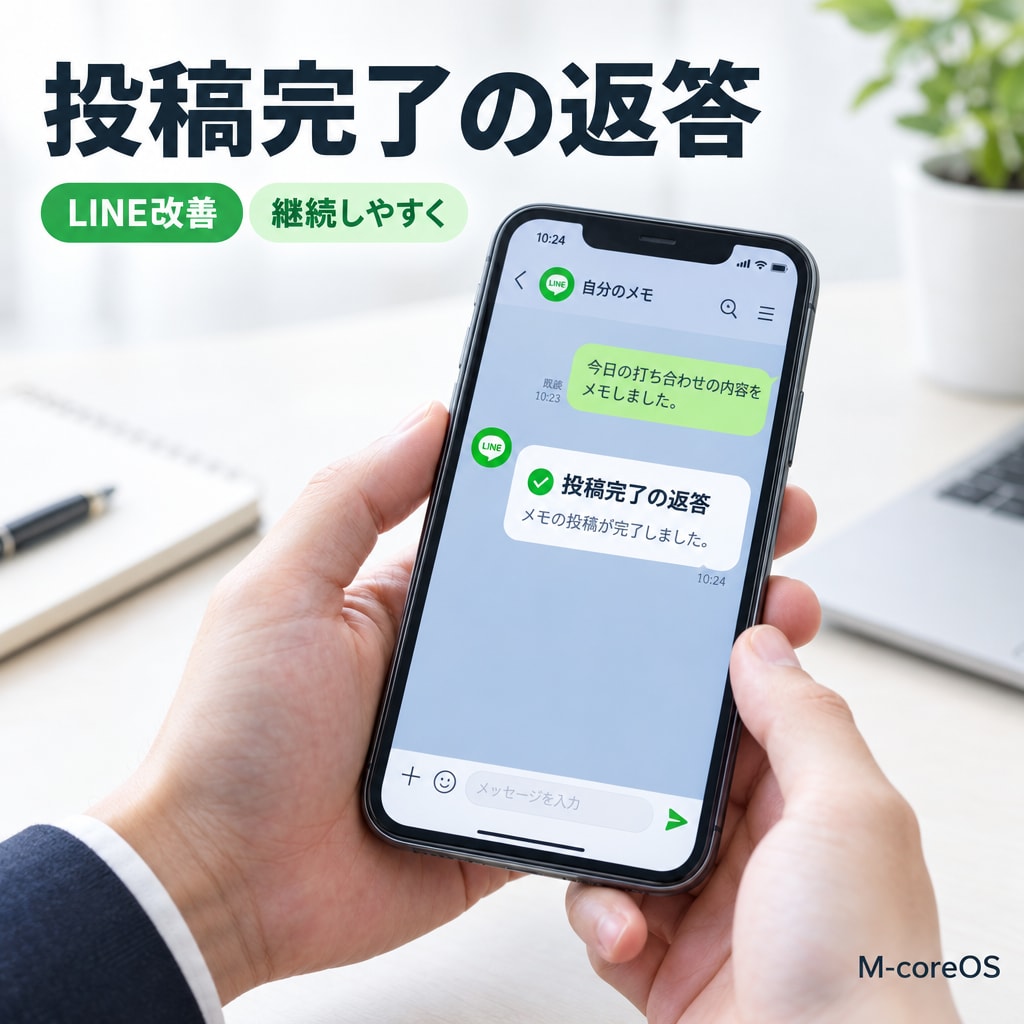 LINEへの投稿完了フィードバックを追加した理由