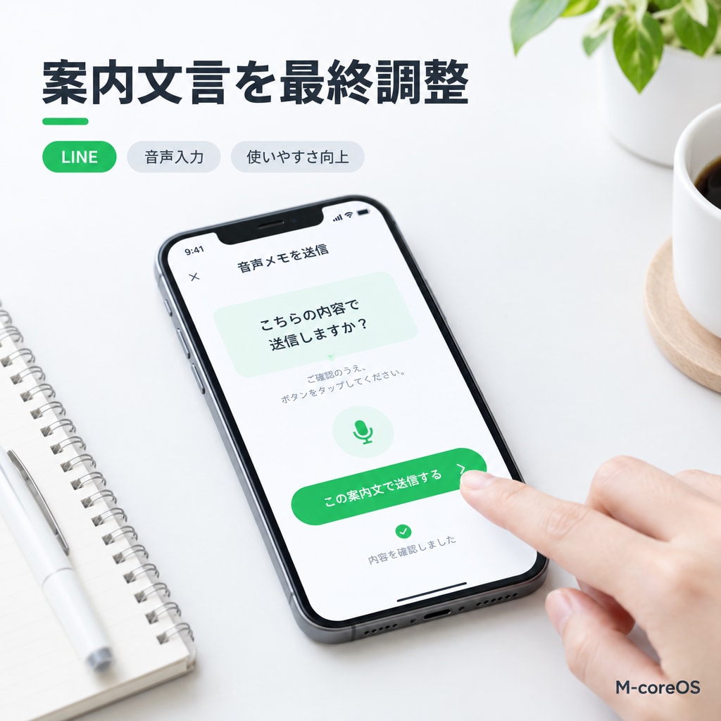 LINE音声入力の案内ボタンを最終調整した理由