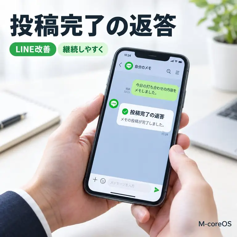 LINEへの投稿完了フィードバックを追加した理由