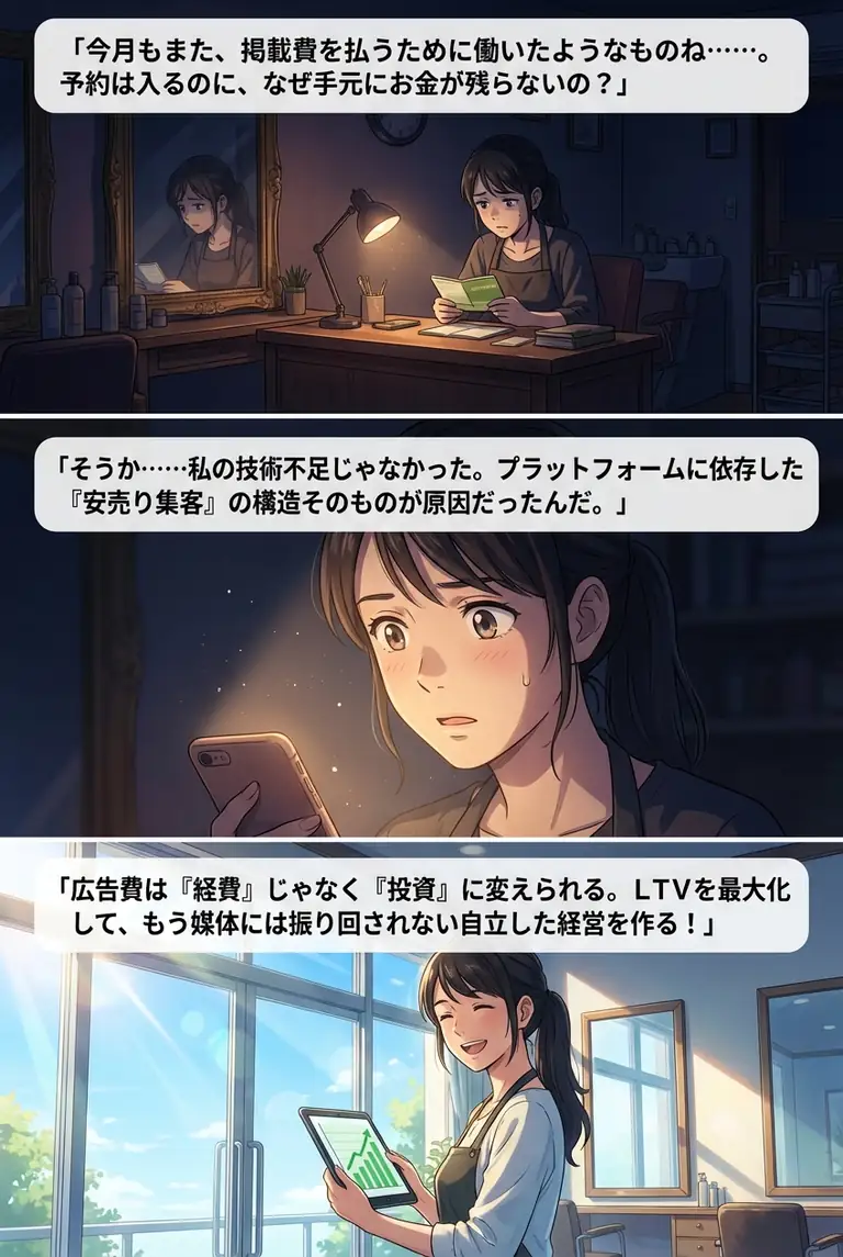 ホットペッパービューティーで元が取れない理由と赤字を脱出する黒字化戦略